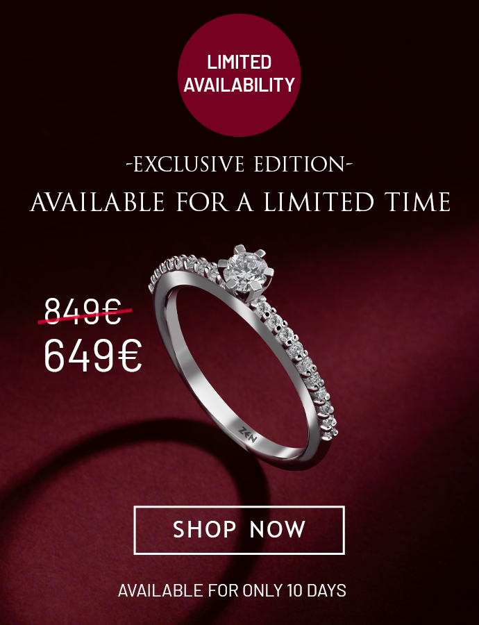 Sidestone Diamond Engagement Ring