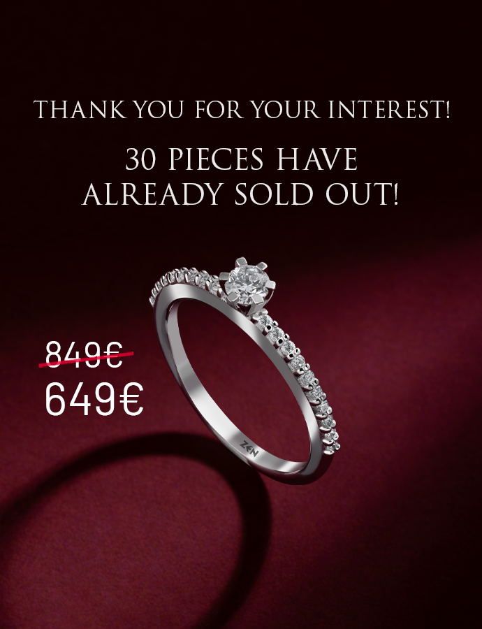 Sidestone Diamond Engagement Ring