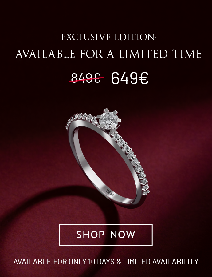 Sidestone Diamond Engagement Ring