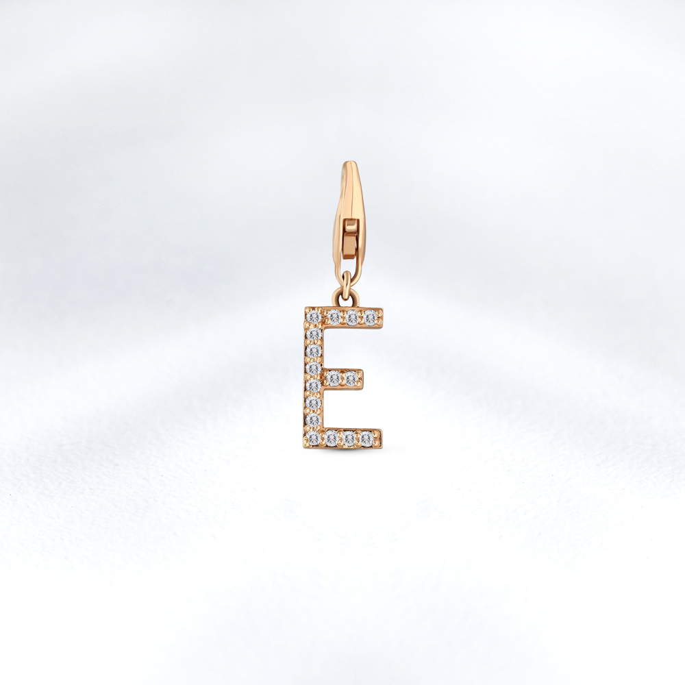 Charm Diamant ''E'' Buchstabenanhänger