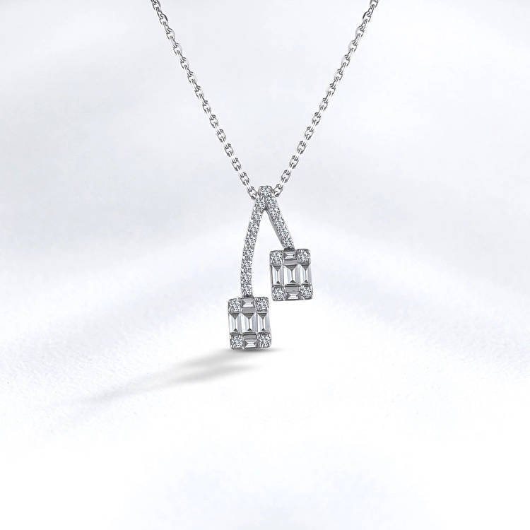 Baguette Diamant Halskette
