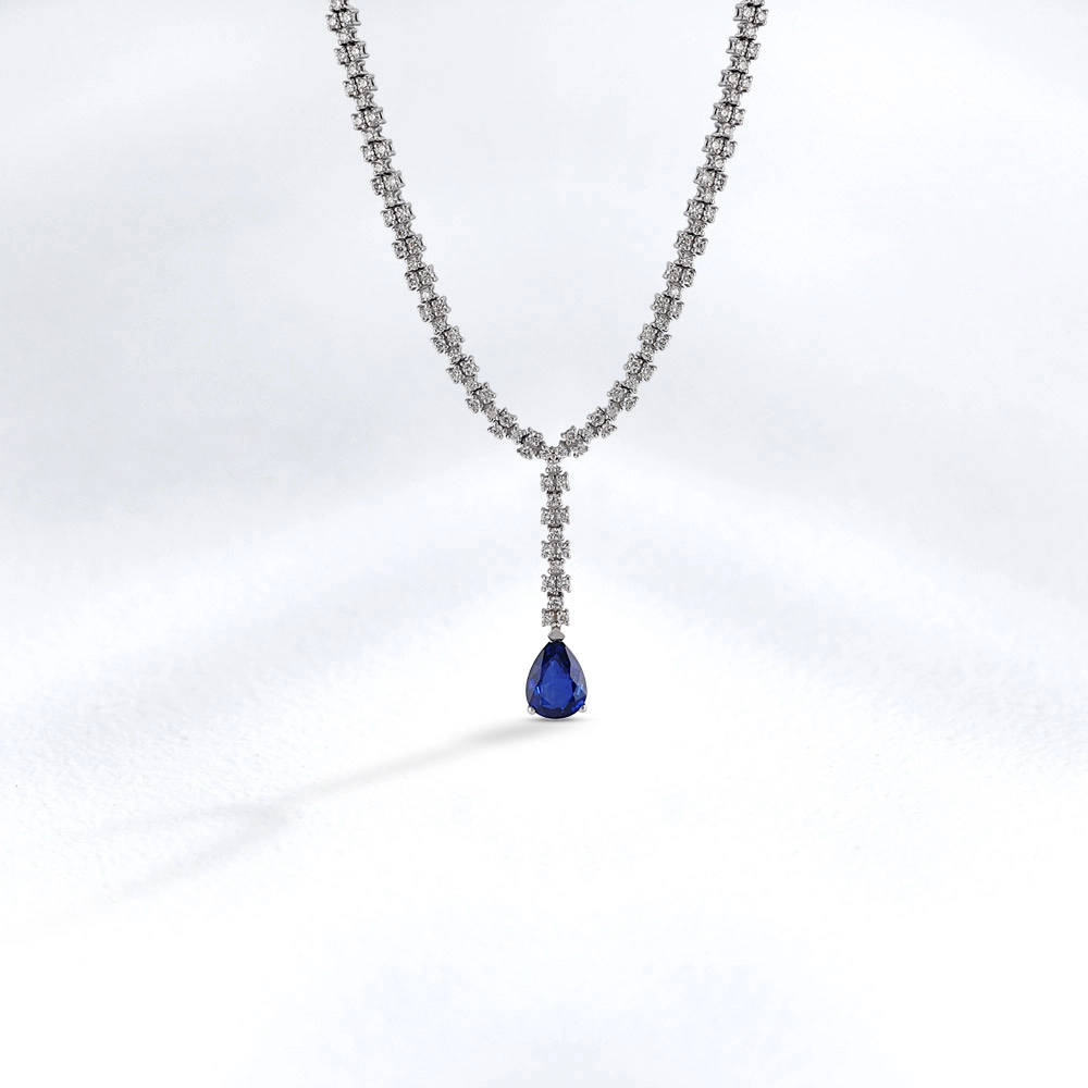 Sapphire Diamond Collier