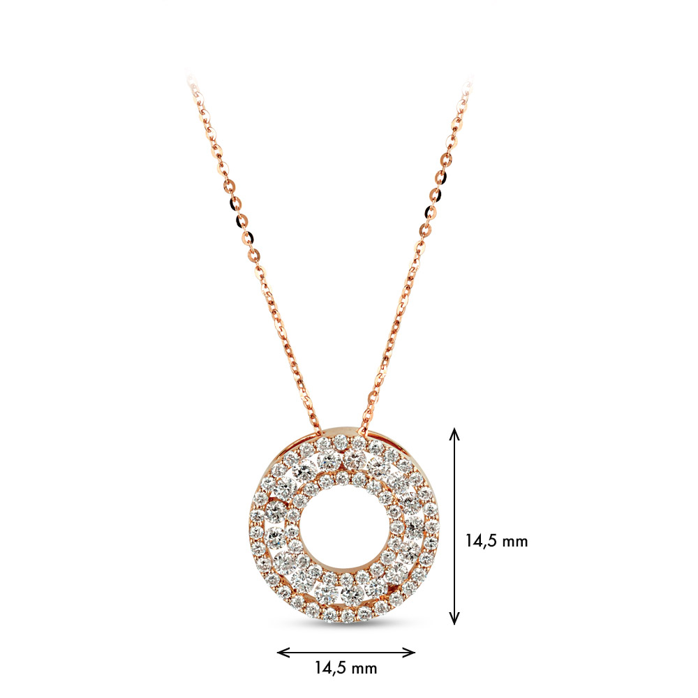 0.78 ct. Design Diamant Halskette