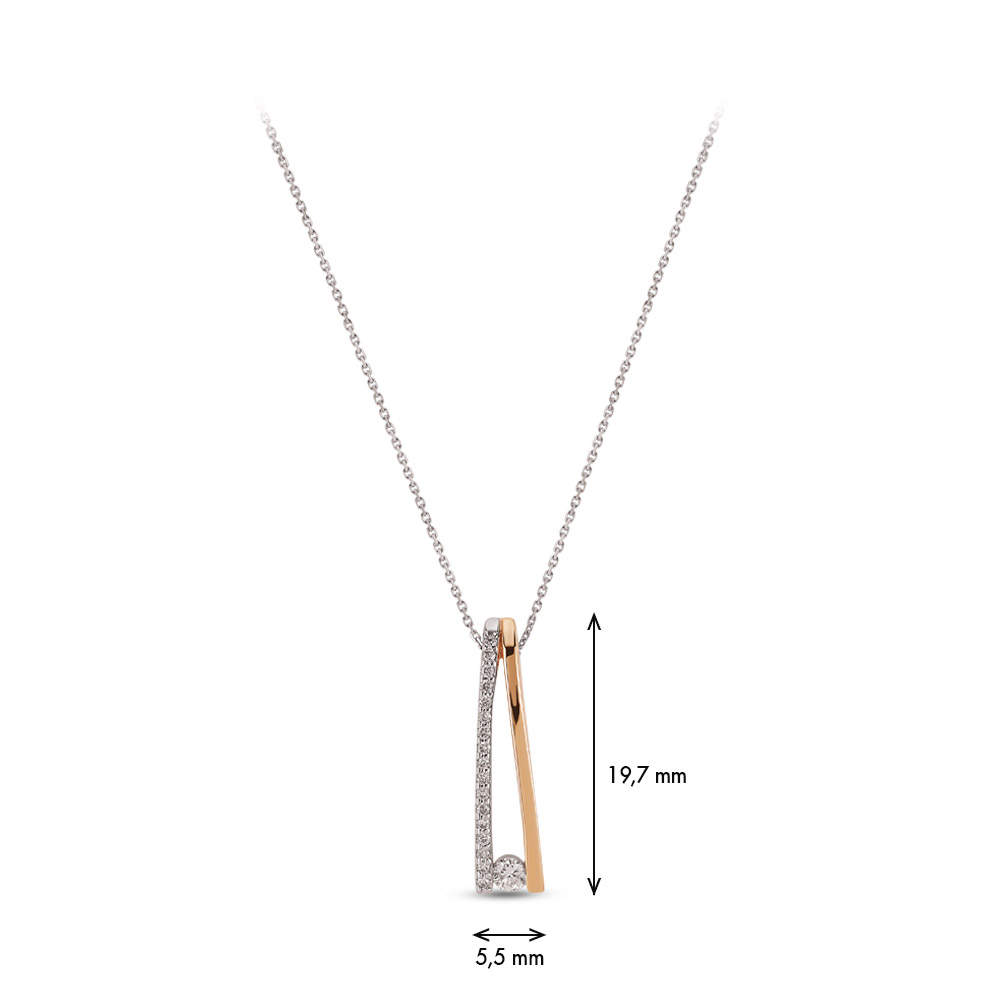 0.12 ct. Design Diamant Halskette