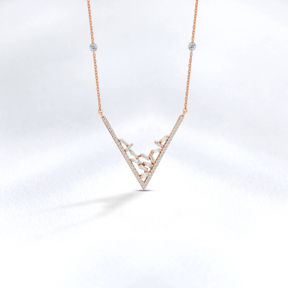 0.48 ct. Design Diamant Halskette