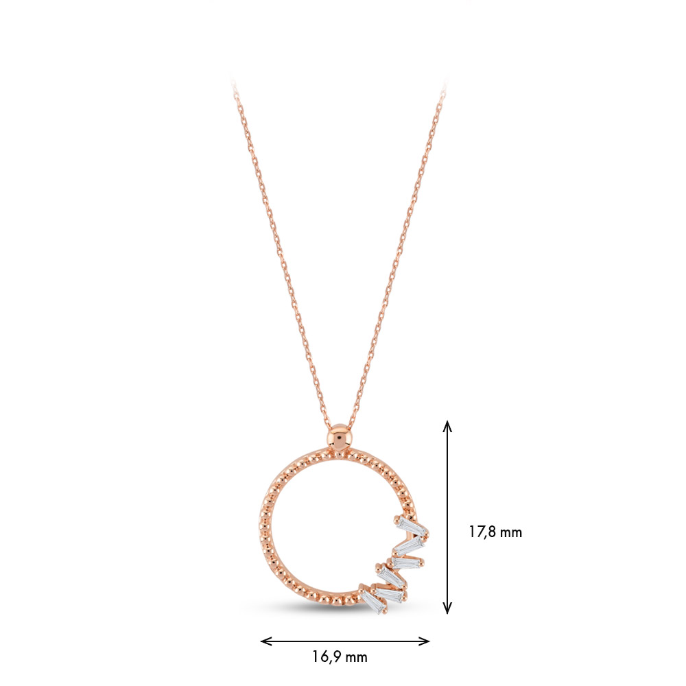 0.10 ct. Design Diamant Anhänger mit Halskette
