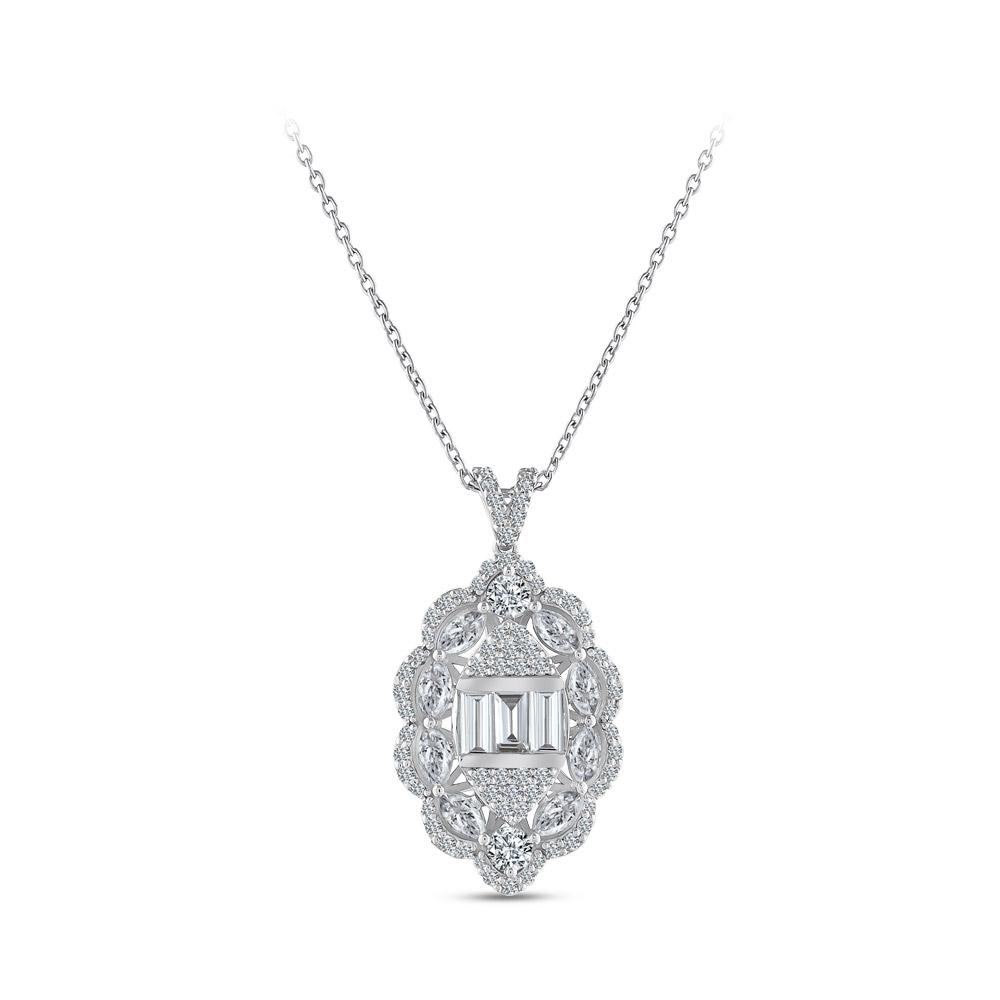 1.36 ct. Design Diamant Halskette