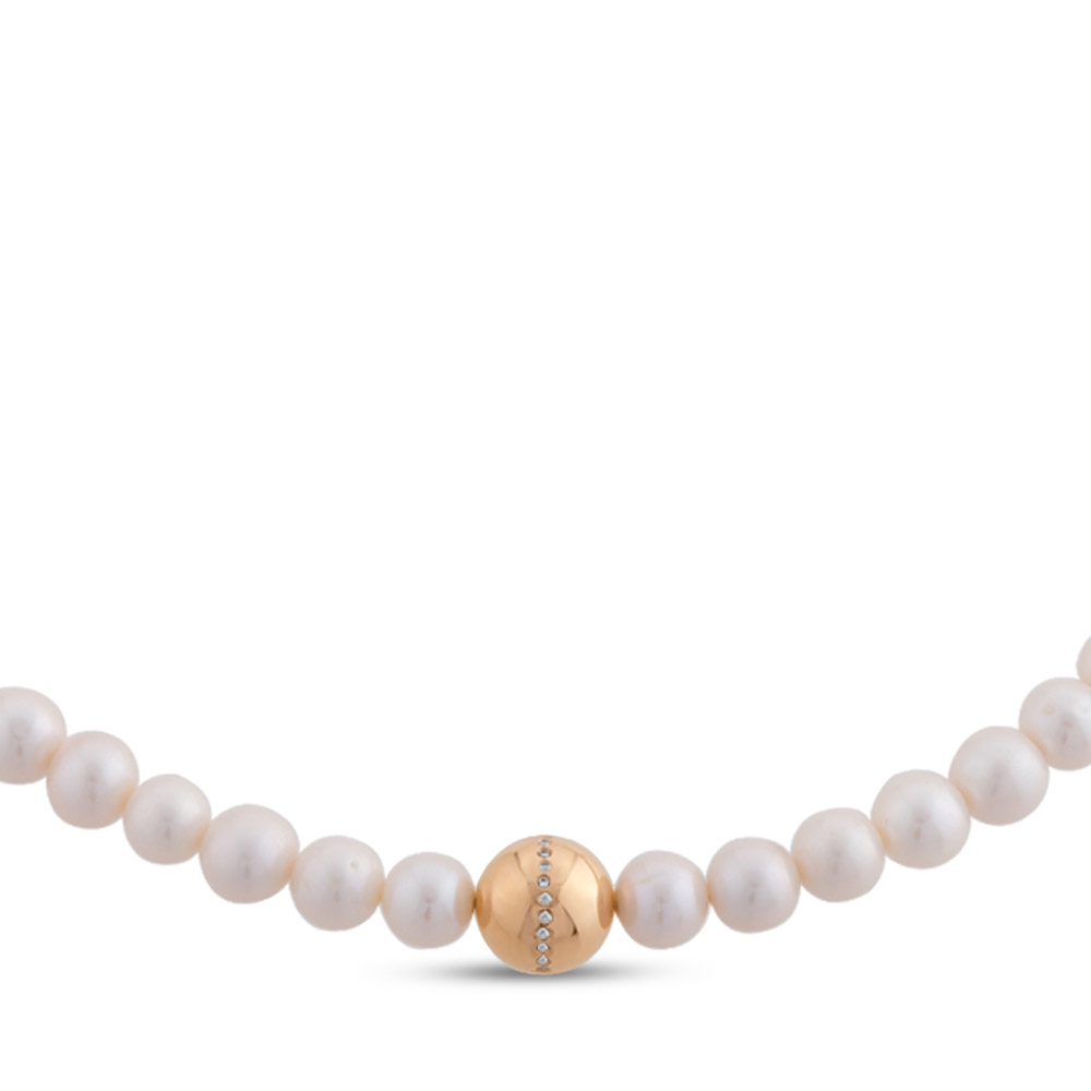 36.10 ct. Perle Diamant Halskette