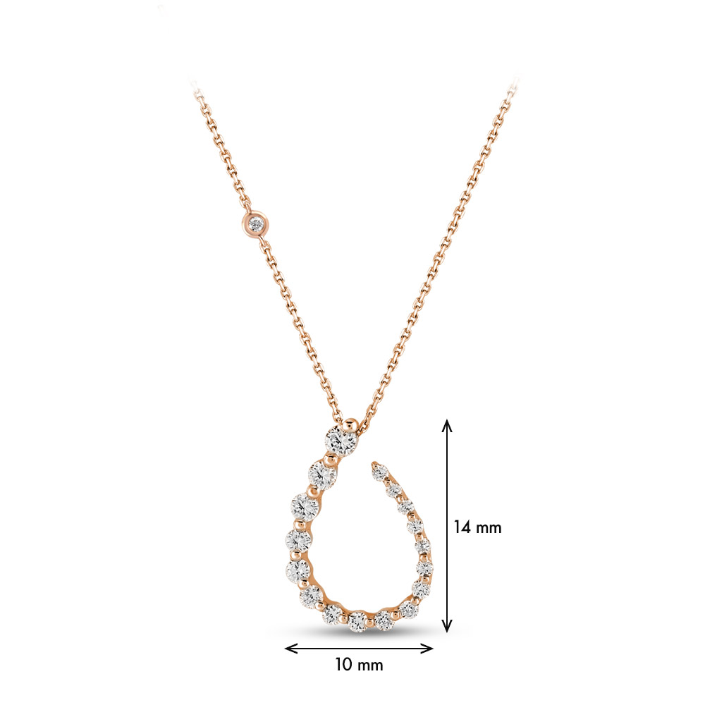 0.24 ct. Design Diamant Halskette 