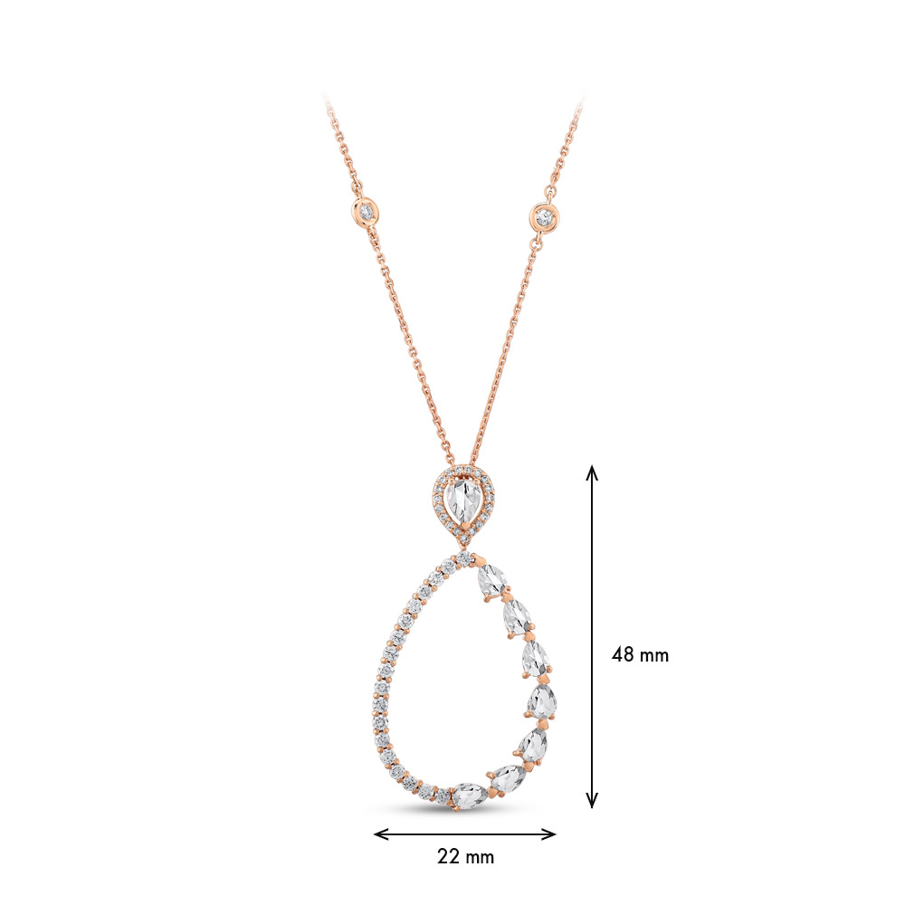 1.42 ct. Design Diamant Halskette