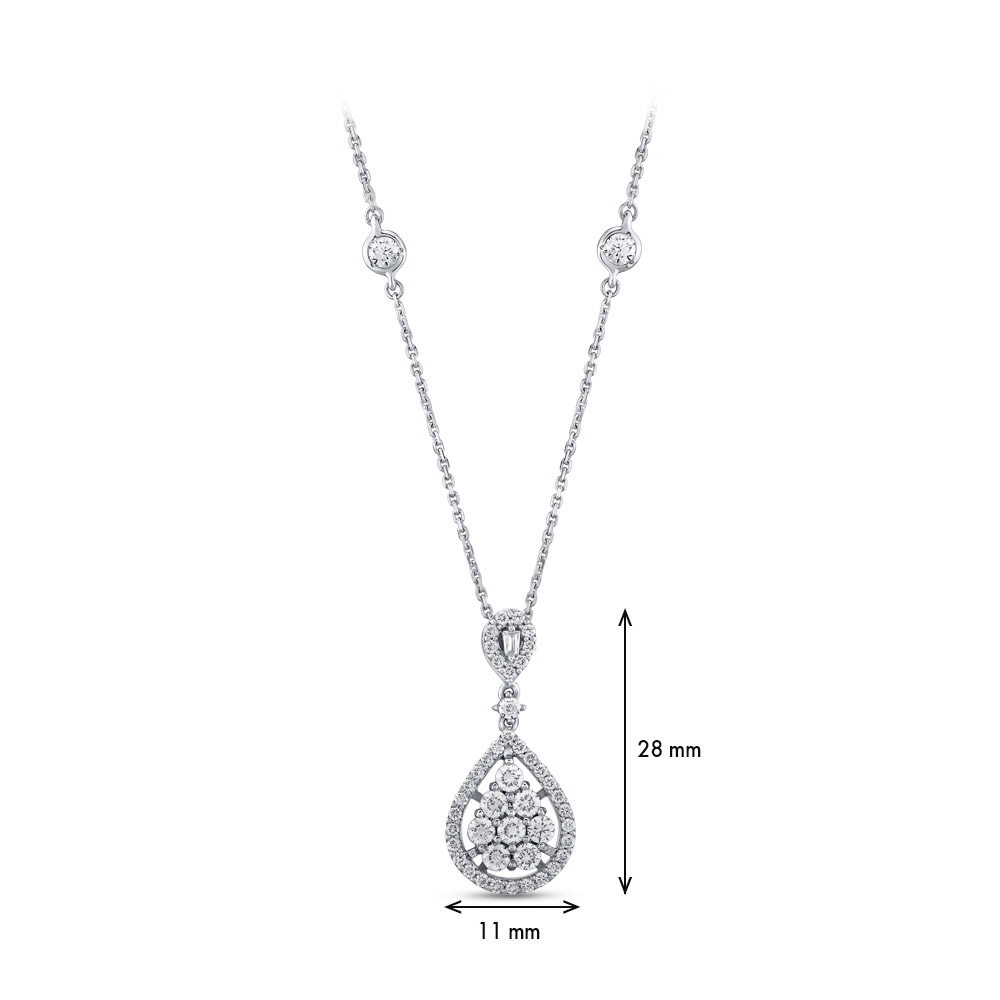0.73 ct. Design Diamant Halskette
