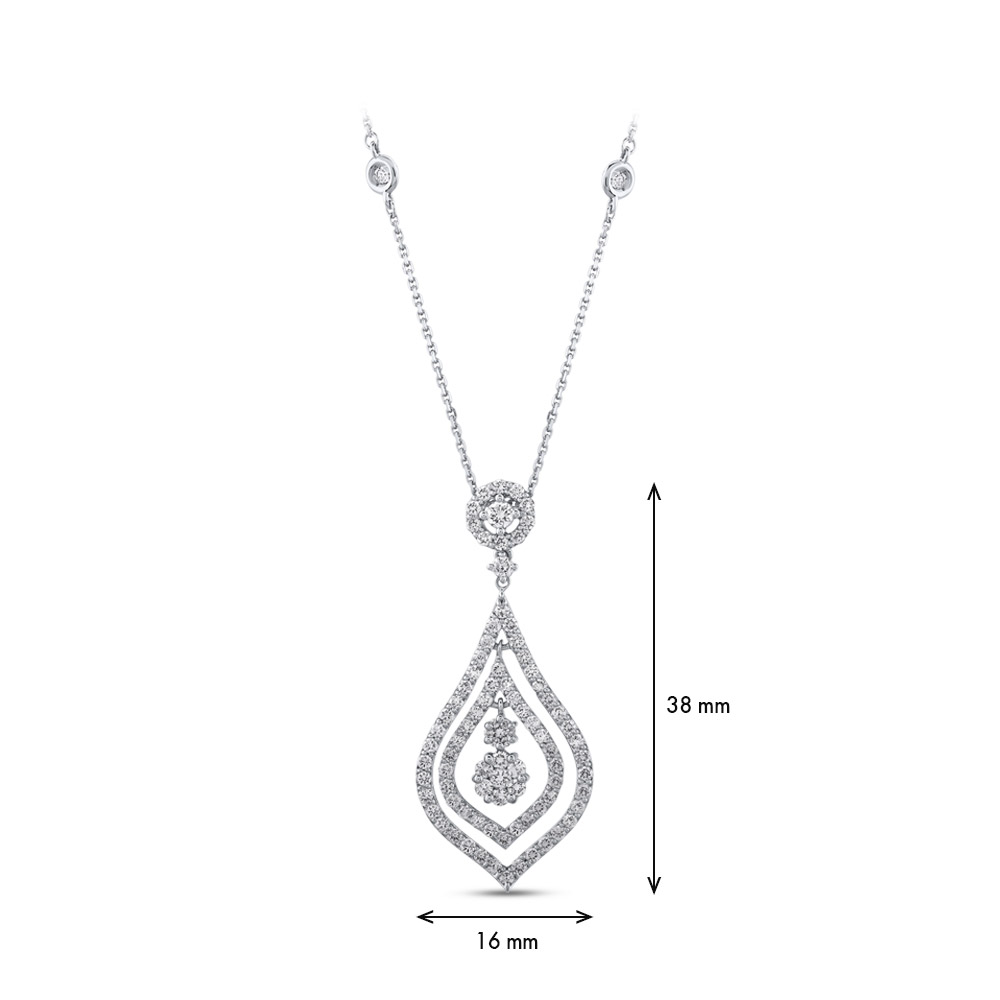 1.22 ct. Design Diamant Halskette