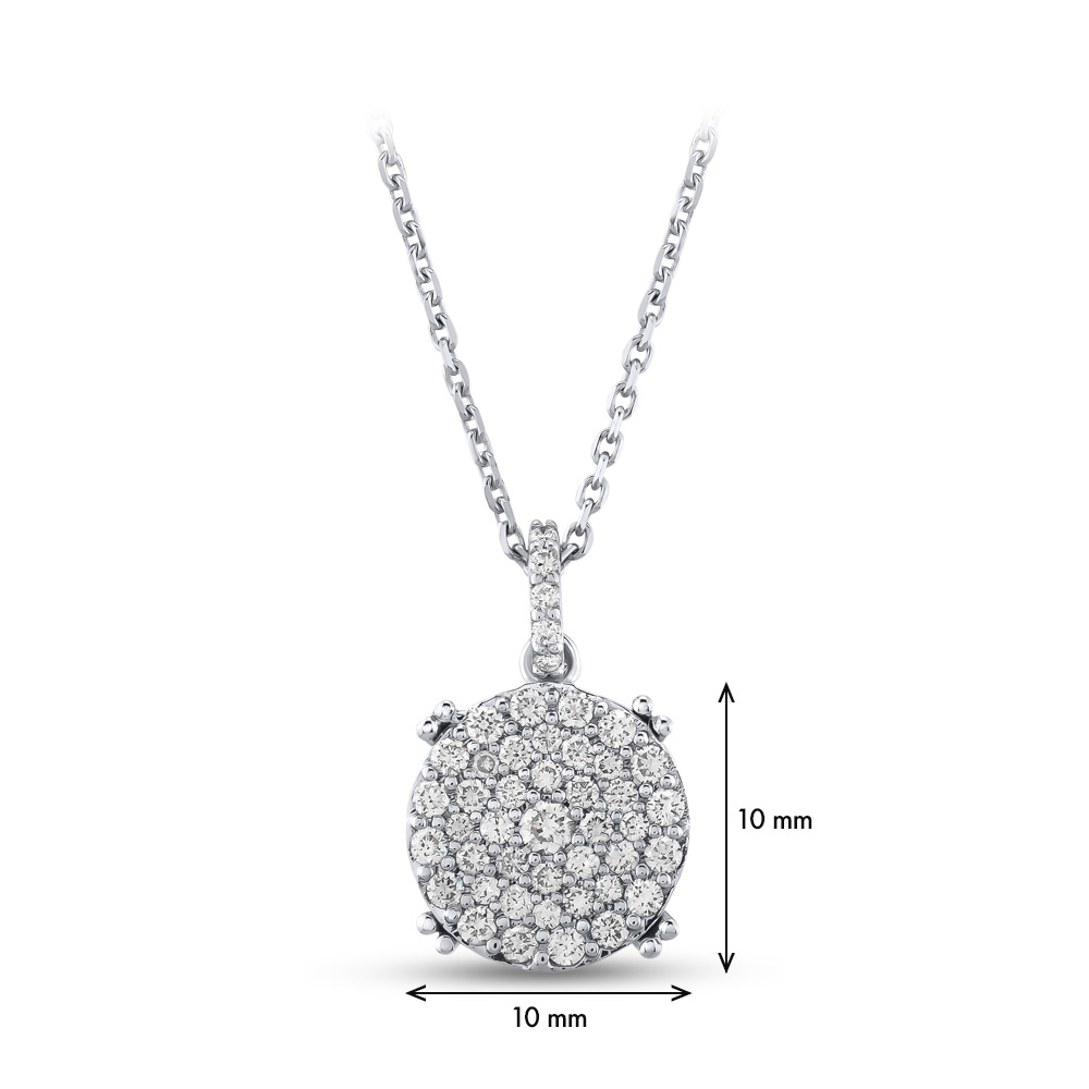 0.38 ct. Design Diamant Anhänger mit Halskette