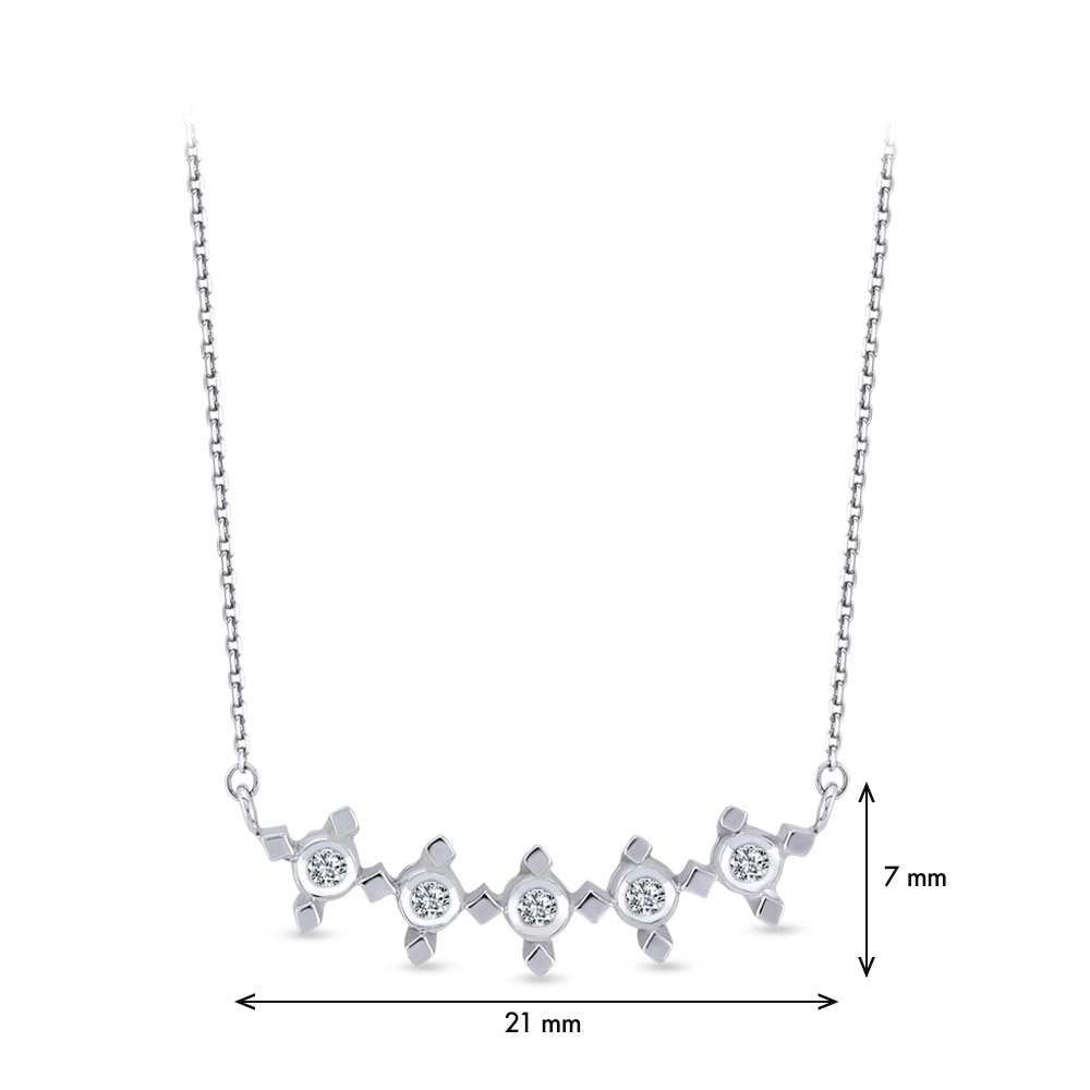 0.05 ct. Design Diamant Halskette