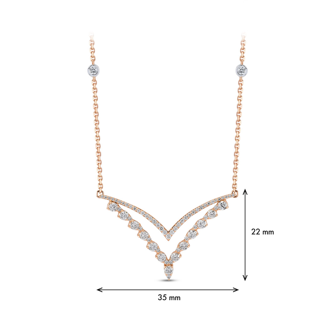 0.86 ct. Design Diamant Halskette