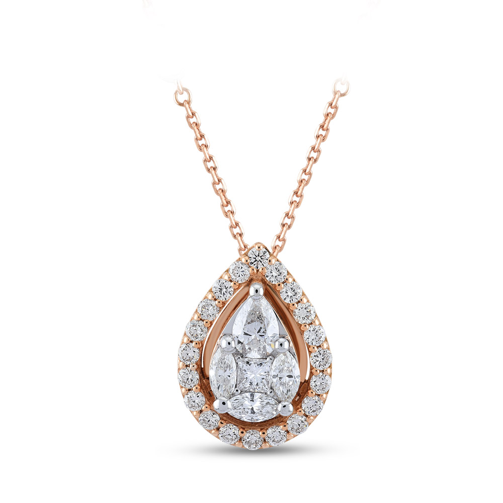 0.72 ct. Design Diamant Halskette