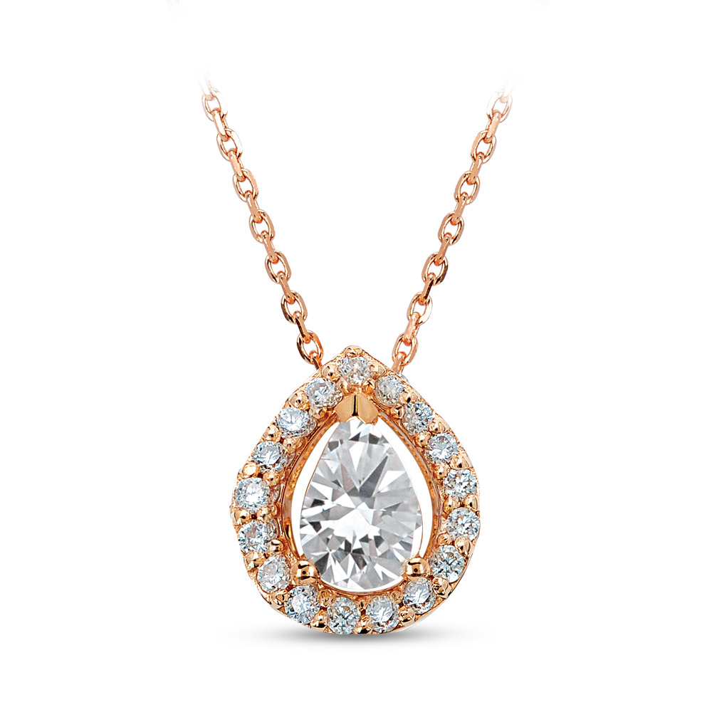 0.21 ct. Rose-Cut Diamant Halskette