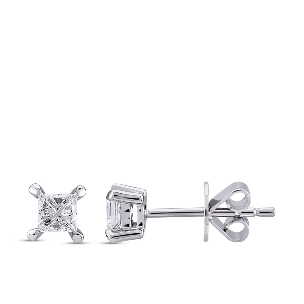 Solitaire Stud Earrings