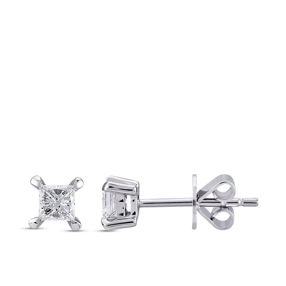 Solitaire Stud Earrings