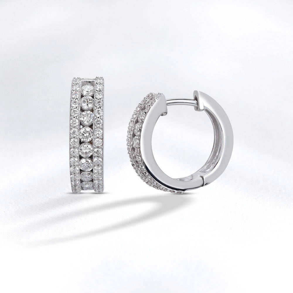 0.93 ct. Design Diamant Ohrring