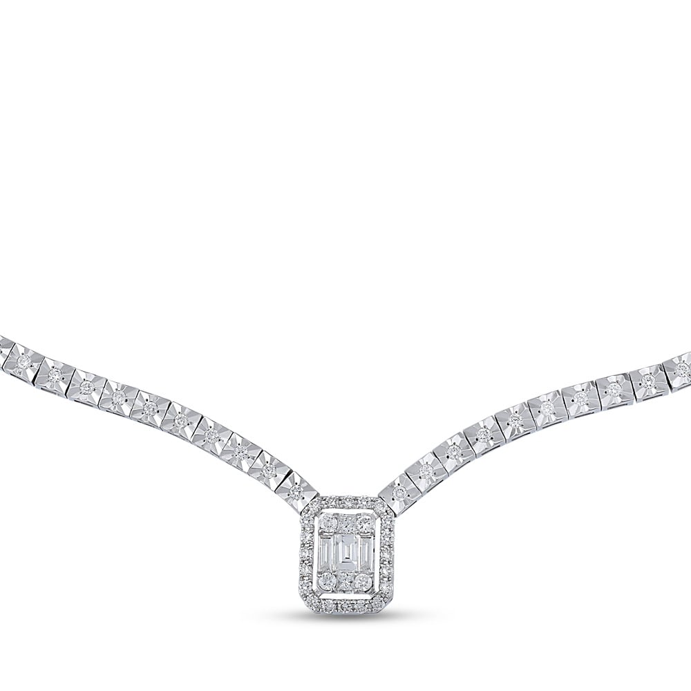 Baguette Diamant Halskette