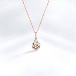 Baguette Diamant Anhänger mit Halskette