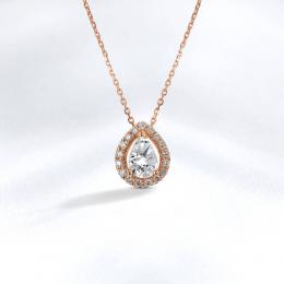 Rose-Cut Diamant Halskette
