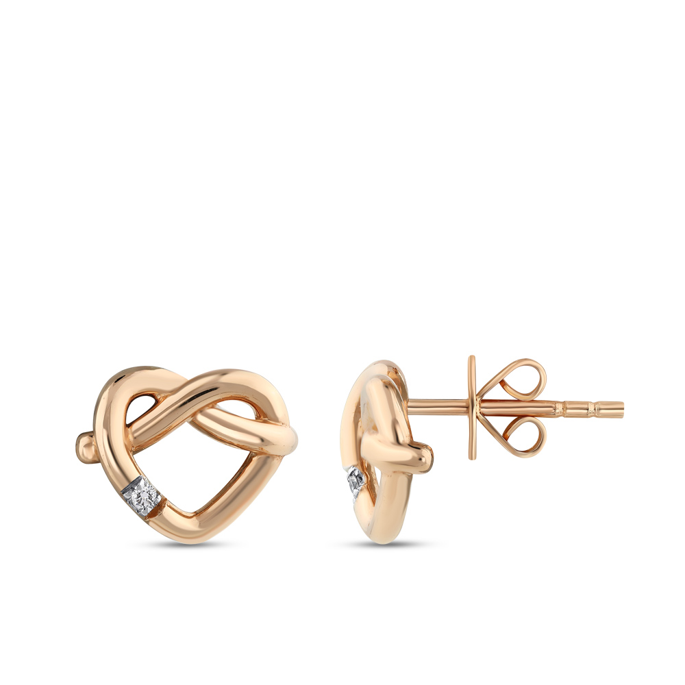 Heart Diamond Earrings