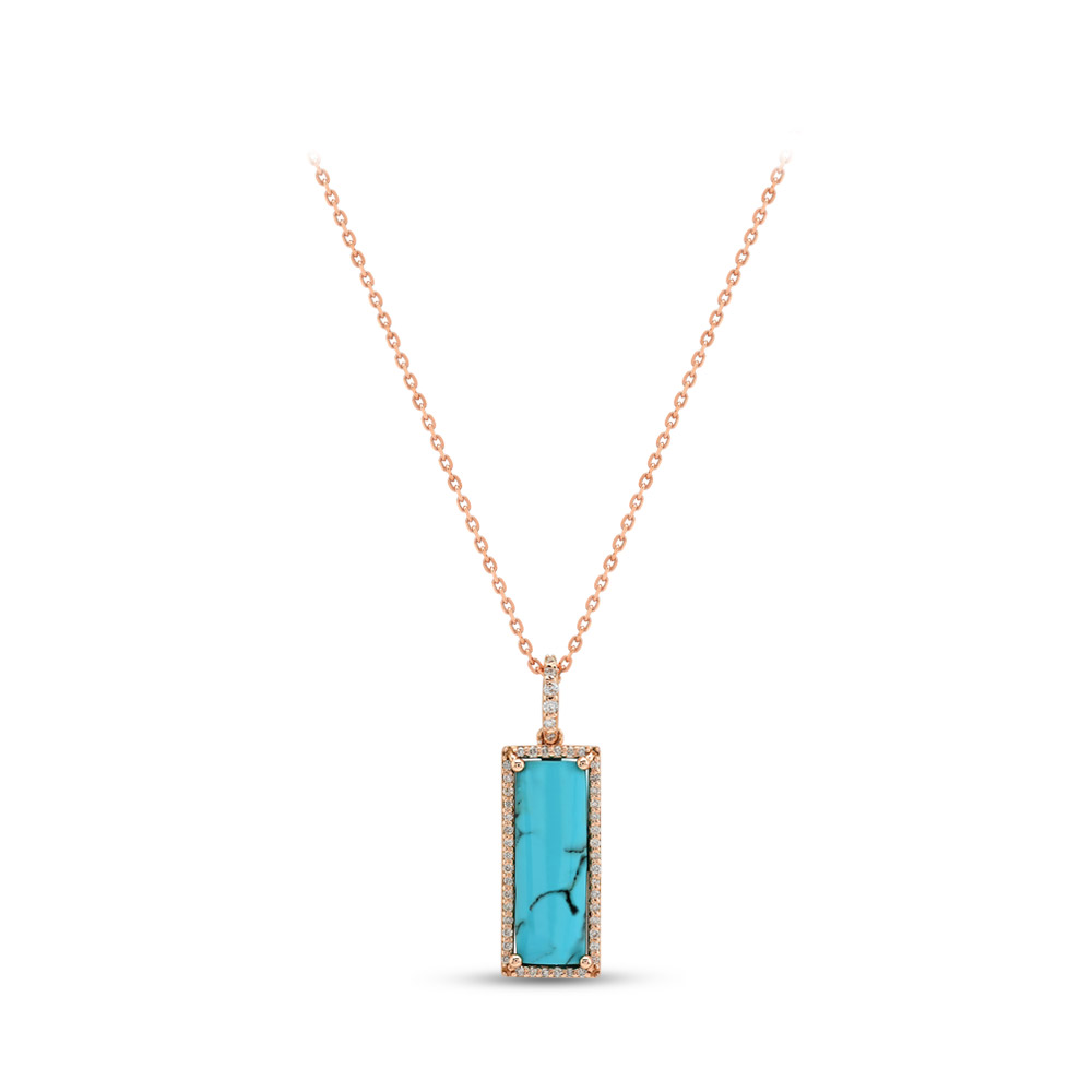 Turqouse Pendant with Chain