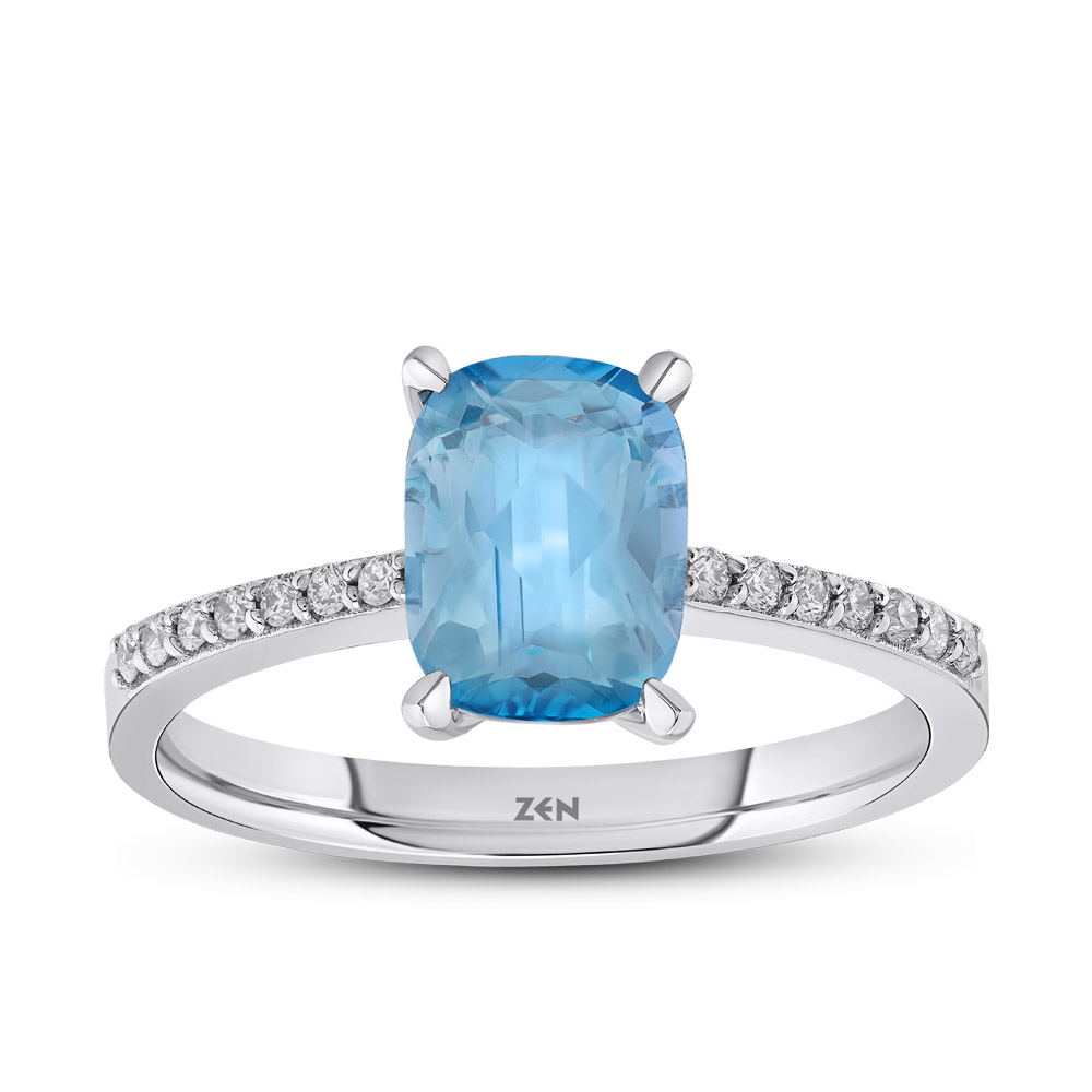 Blauer Topas Ring