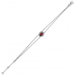 Rubin Diamant Armband