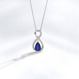 Saphir Diamant Halskette