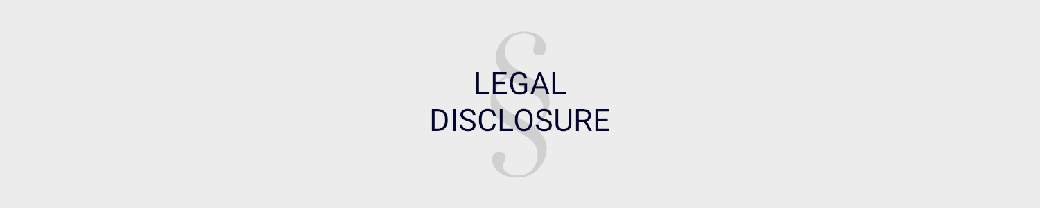 Legal Disclosure